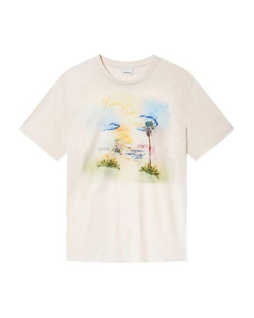 Isabel Marant White Honore T Shirt With Graphic Print