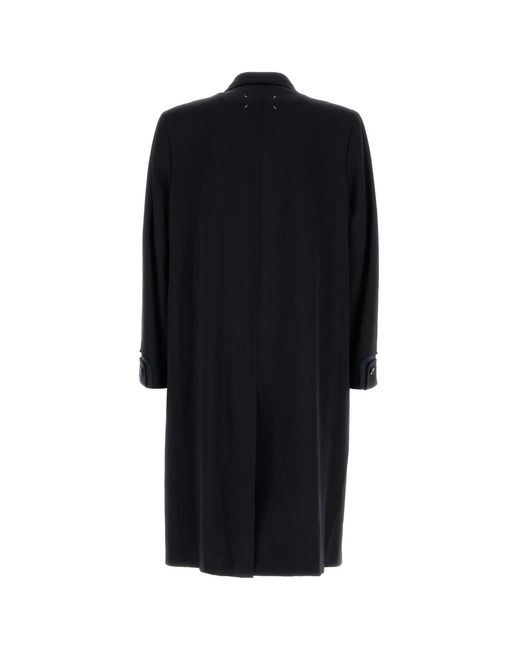 Maison Margiela Black Midnight Wool Coat for men