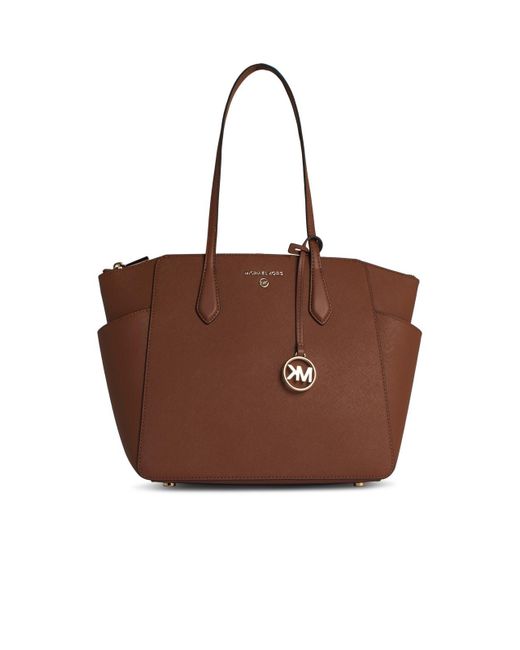 MICHAEL Michael Kors 'Marylin' Brown Lear Einkaufstasche