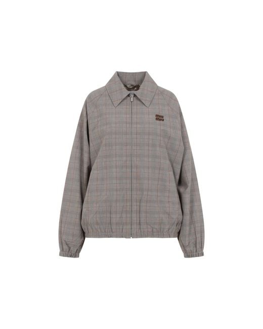 Miu Miu Gray Blouson
