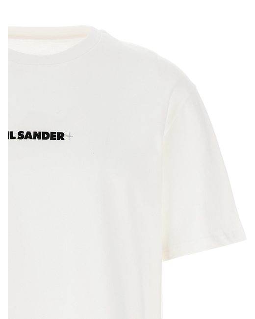 Jil Sander Logo T -shirt in het White voor heren