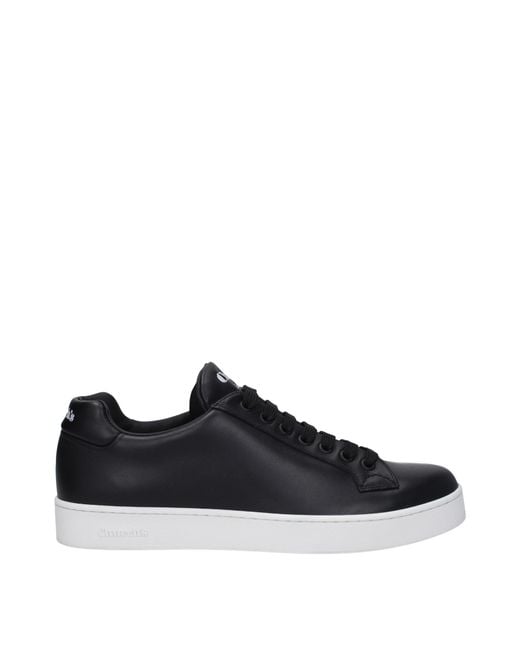 Church's Black Sneakers Ludlow Uomo Pelle Nero/Bianco for men