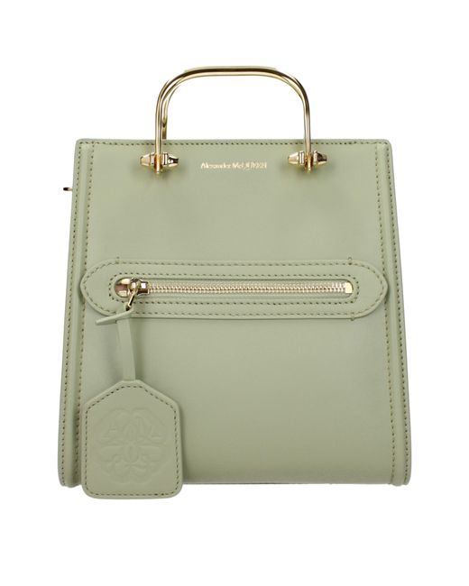 Alexander McQueen Green Hand Bags Leather/Sage