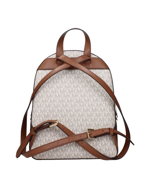 Michael Kors Multicolor Beige Fabric Backpack