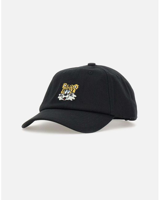 KENZO Men 's Black Cotton Baseball Cap in het Blue voor heren