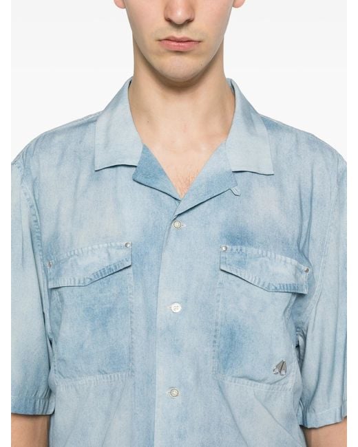 Moose Knuckles Blue The Bay Shirt Denim
