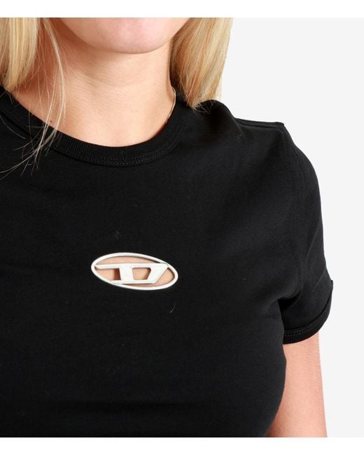 DIESEL Black T Shirts And Polos