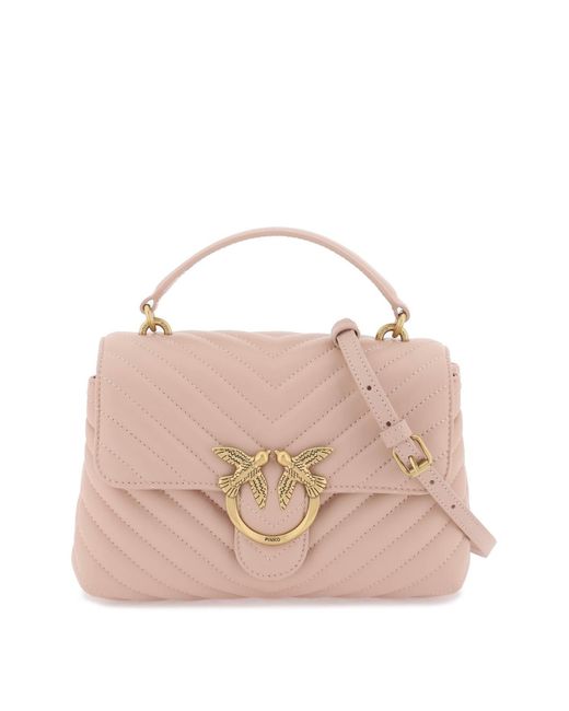 Mini Lady Love Puff Bag Bag Pinko de color Pink