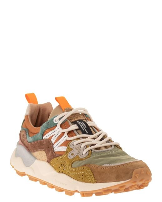 Flower Mountain Brown Yamano 3 Sneakers
