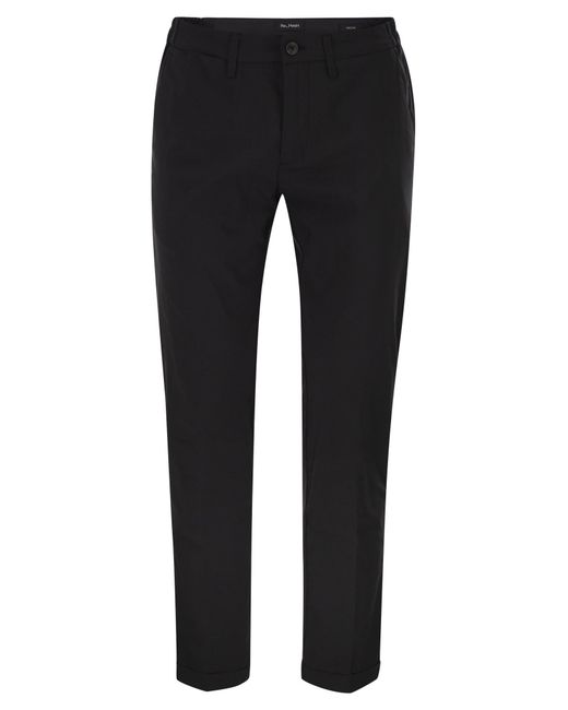 Re-hash Black Slim Fit Stretch Technical Cotton Chinos