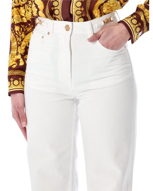 Versace White Medusa 95 Jeans