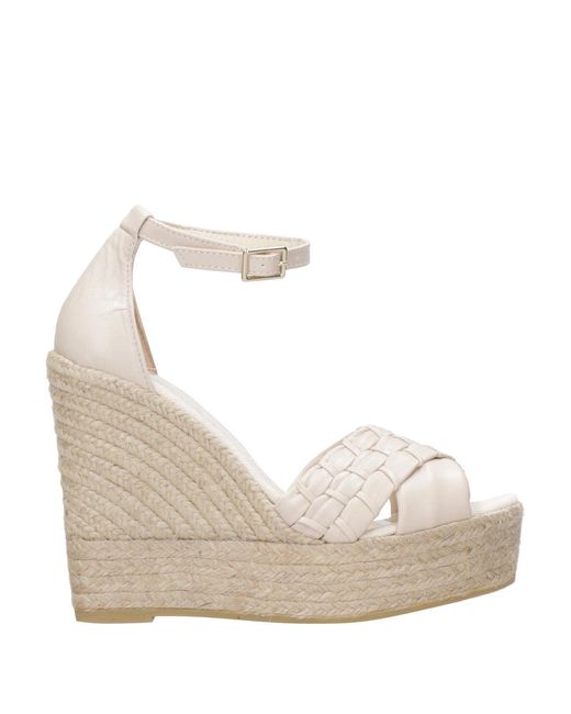 Espadrilles Natural Sandalen Elfenbein