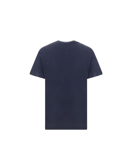 Balmain Blue Reflect Cotton T-shirt for men