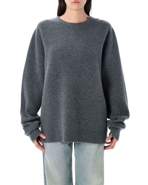 Extreme Cashmere Gray N°356 You Rib Cashmere Sweater for men