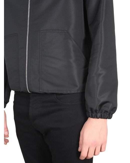 McQueen Gray Jacket With Logo for men