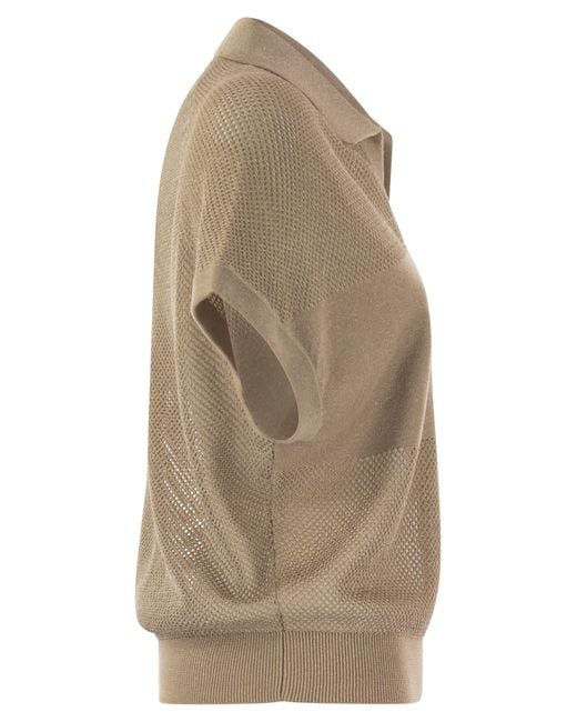 Peserico Natural Tricot Polo Shirt