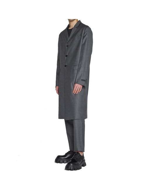 Prada Mantel in Gray für Herren