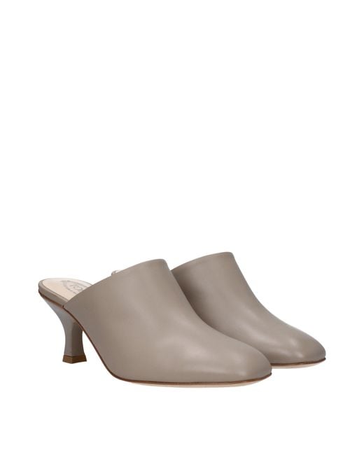 Tod's Gray Sandals Leather/Dust