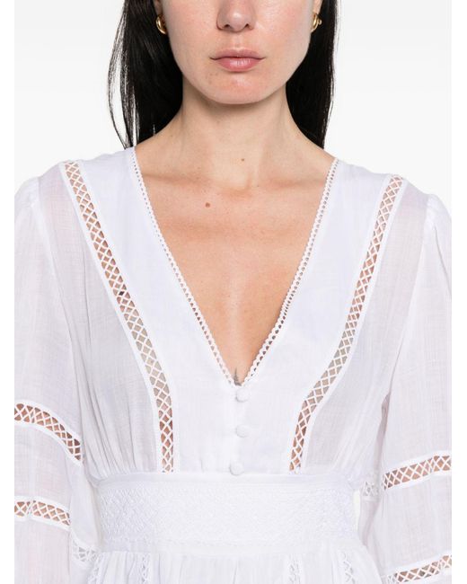 ERMANNO FIRENZE White Dresses Outer: Ramie