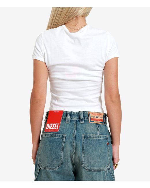 DIESEL T-shirts En Polo's Wit in het White