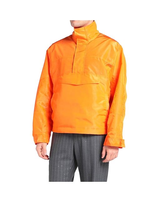 Dior Orange Windbreaker Jacket for men
