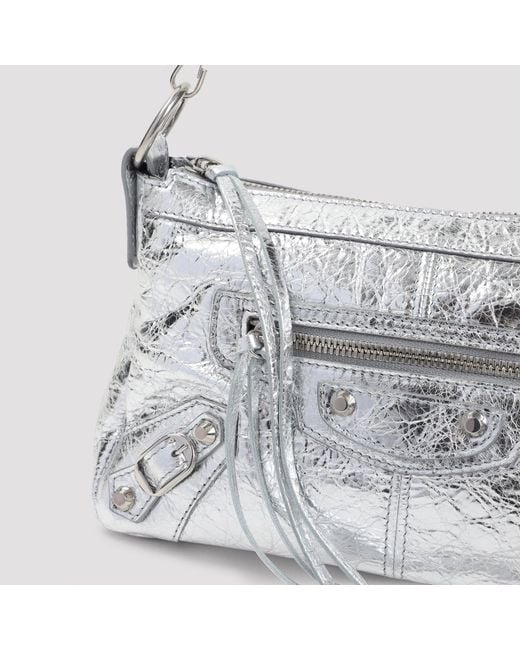 Balenciaga Gray Le City Moto Mini Bag