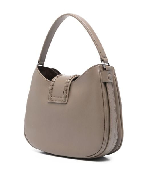 Emporio Armani Gray Small Leder Umhängetasche