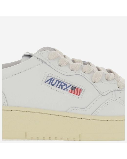 Autry White Sneakers Medalist Low Leather