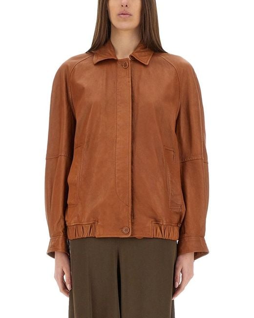 Salvatore Santoro Brown Leather Jacket