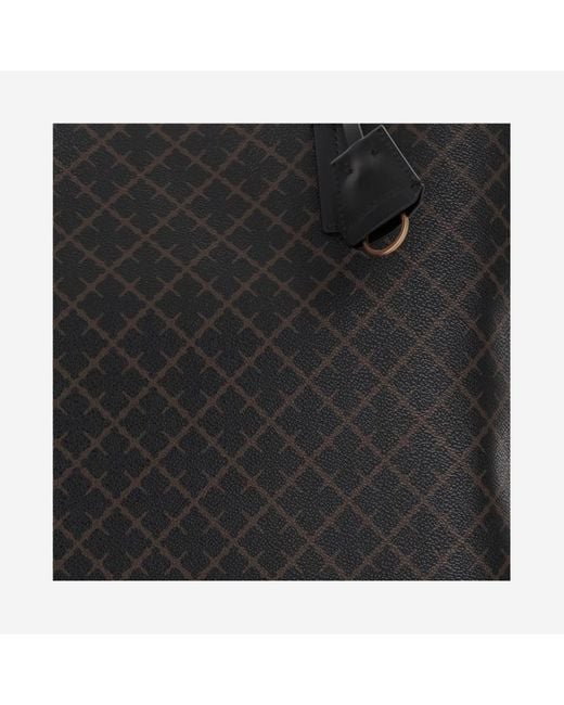 By Malene Birger Black Abi Floral Print Tote Bag