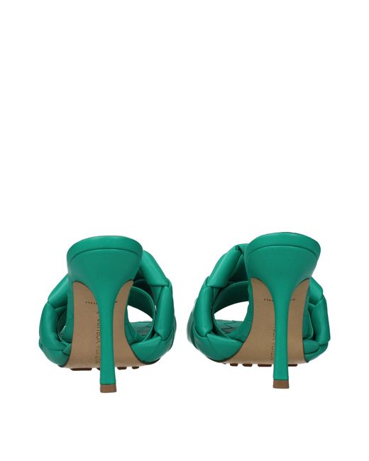 Bottega Veneta Green Sandals Acid/ Leather