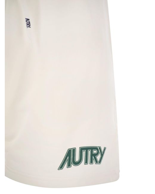 Bermuda Shorts con logotipo Autry de hombre de color White