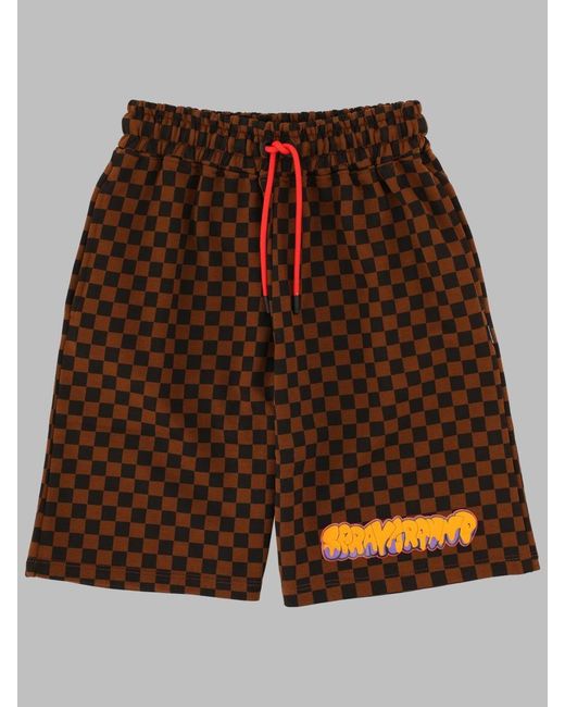 Sprayground Brown Dynamic Adventure Mini Shorts For Kids