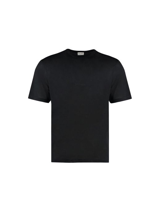 Saint Laurent Katoenen T-shirt in het Black voor heren