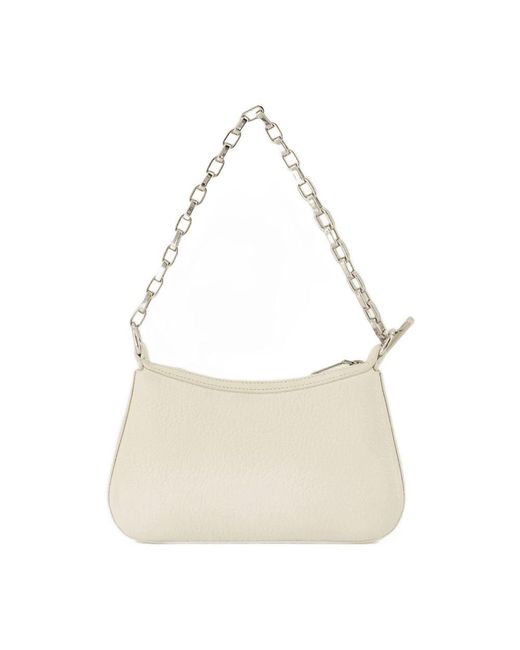 T bar mini sac à main Alexander MC Queen en cuir crème Alexander McQueen en coloris Natural