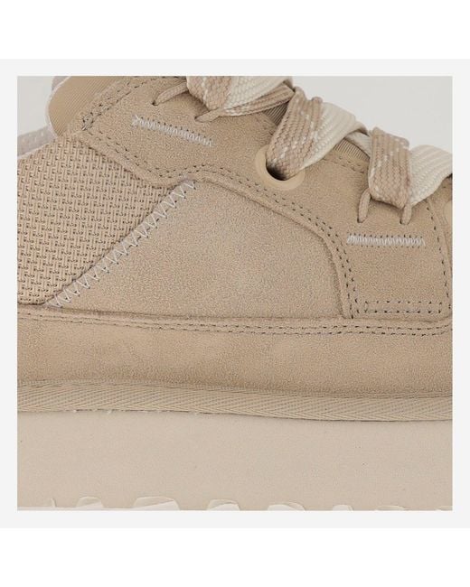 Ugg Brown Sneakers Pelle Tessuto for men