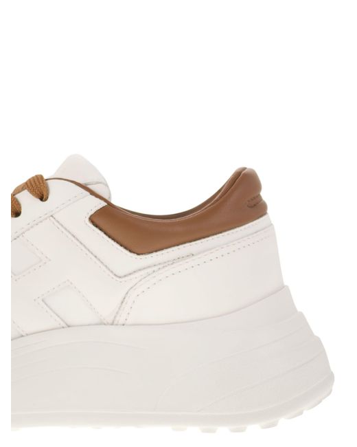 Hogan Hi Fi Trainers Met Zijde H in het Multicolor