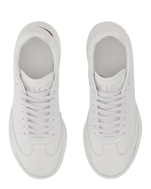 Stella McCartney White Loop Sneaker With Laces