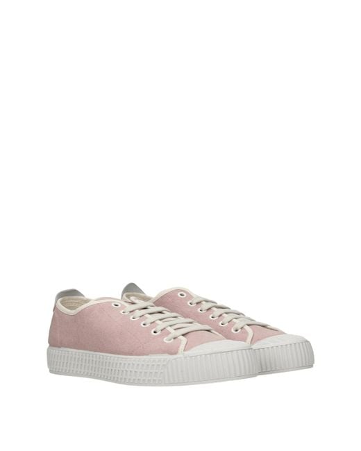 Car Shoe Pink Sneakers Donna Tessuto Rosa/Pesca