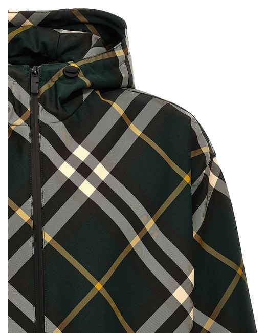 Burberry Multicolor Ered Hooded Jacket for men