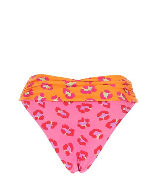 Farm Pink Stretch Polyester Bikini Bottom for men