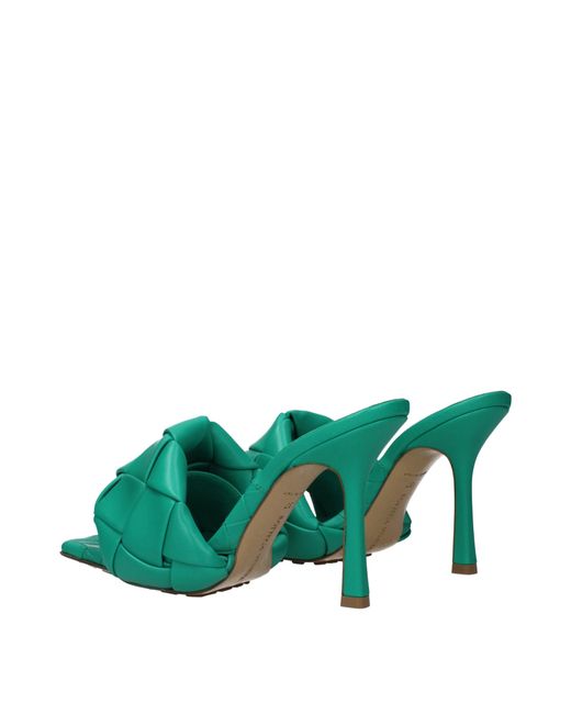 Bottega Veneta Green Sandals Acid/ Leather