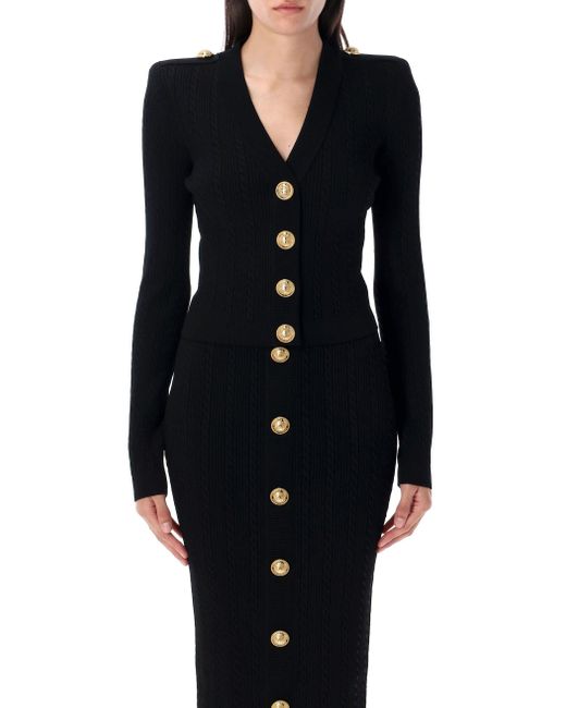 Pulls noirs Balmain en coloris Black