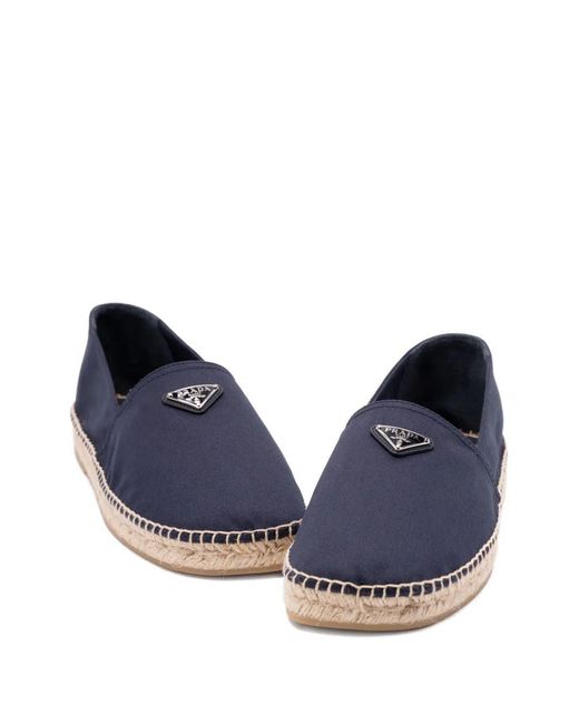 Prada Blue Pantofole Drill