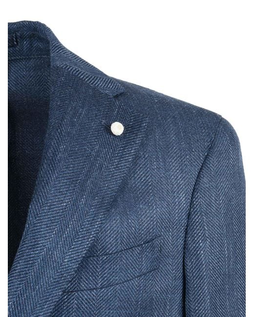 Luigi Bianchi Blue Jacket Drop Seven