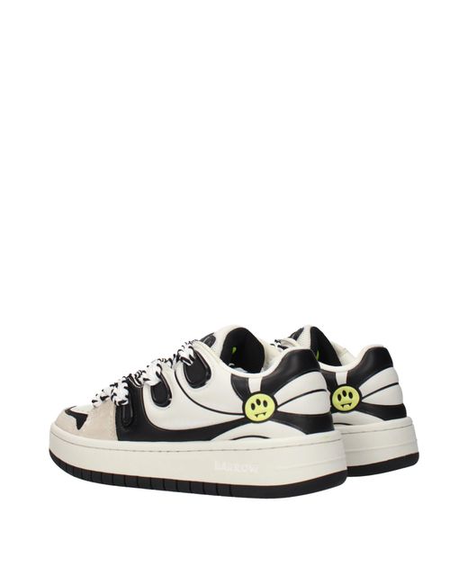 Barrow White Sneakers Skate Leather