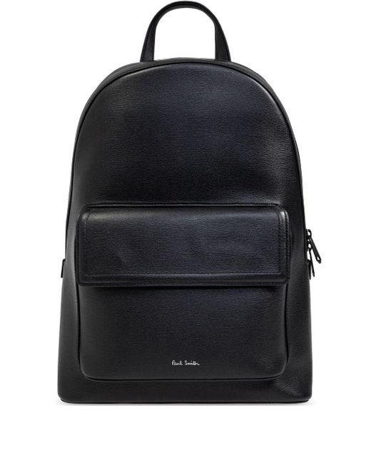 Zaino Con Stampa di Paul Smith in Black da Uomo