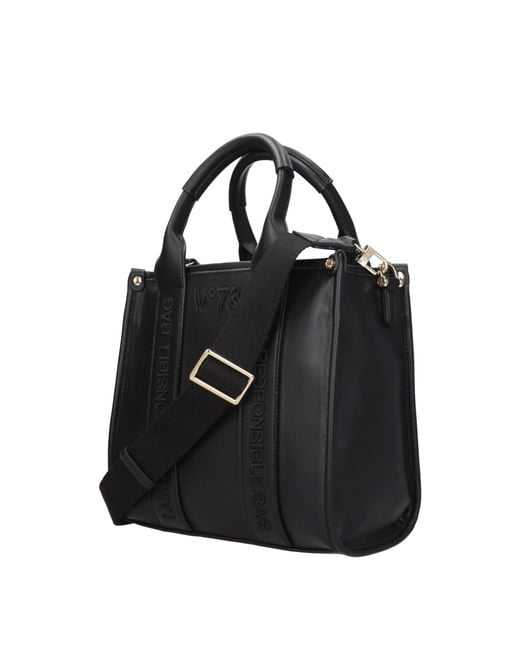 V73 Black Borse A Mano Donna Eco Pelle Nero