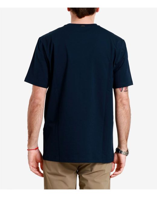 Herno Blue T Shirts And Polos for men