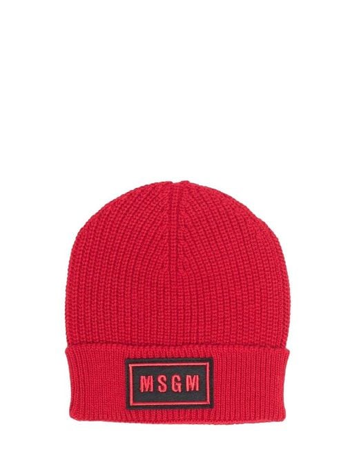 MSGM Red Cappello Lana Junior